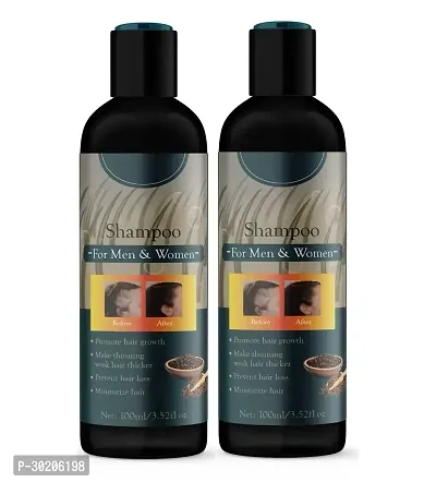 Anti Hair Loss Shampoo Natural Hair Growth Thickening Treatment Improves Sparse (100ml) Pack of 2-thumb0