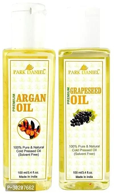 Premium Argan oil and Grapeseed oil -Pack Of 2-thumb0