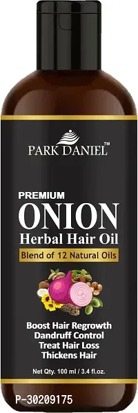 Park Daniel Onion Herbal Hair Oil Of 100 Ml Hair Care Hair Oil-thumb0