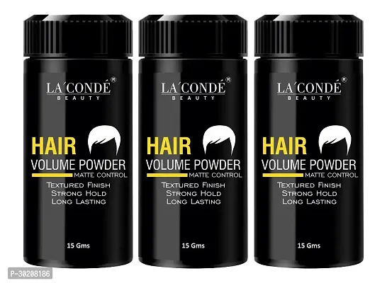 Laconde Hair Volumizing Powder Strong Hold Matte Finish 24 Hrs Hold Natural And Safe Hair Styling Powder Pack Of 3 Hair Care Others-thumb0