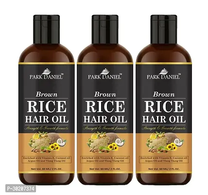 Park Daniel Premium Brown Rice Hair Oil Enriched With Vitamin E   For Strength and Hair Growth(180 ml)-thumb0