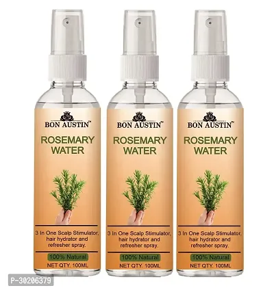 Bon Austin 100% Natural  Pure Rosemary Water | Hair Spray For Regrowth | Hair Growth Expert (100ml) Pack of 3-thumb0