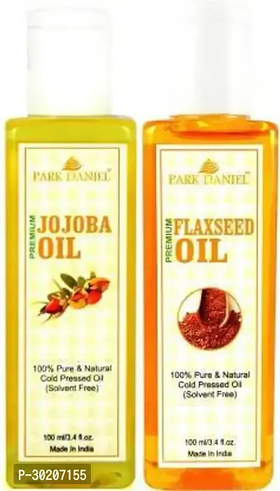 Organic Flaxseed oil and Jojoba oil  -Pack Of 2-thumb0