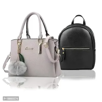 Trendy Cute Handy Hand-Held Shoulder Bag And Backpack Combo For Women