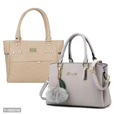 Stylish Fashionable PU Handbags Combo For Women Pack Of 2