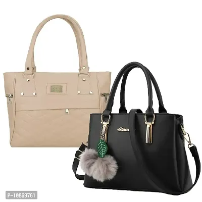 Stylish Fashionable PU Handbags Combo For Women Pack Of 2