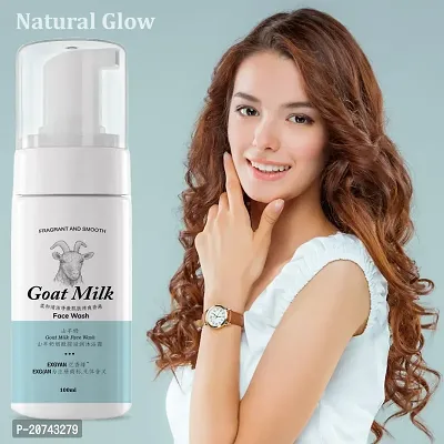 Goat milk Skin Lightening  Tan Removal Face wash, For Natural Glow  Spotless Skin, Natural  Ayurvedic Formula, Chemical Free, Cruelty Free, Suitable For All Skin Types