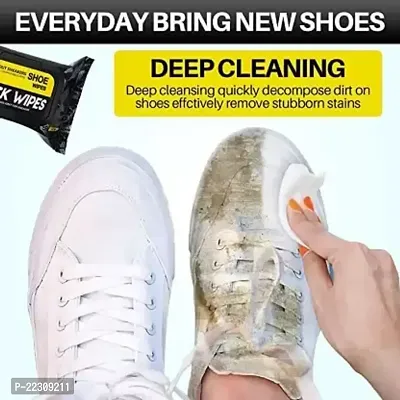 Wipes Shoe Wipes (1 Pack of 80 Pcs) Instant Sneaker Cleaner Shoe Cleaning Wipes Sneaker Wipes for Shoes Quick Remove Dirt Stain Shoe Cleaner Wipes Shoe Wipes for Sneakers Cleaning Kit-thumb2