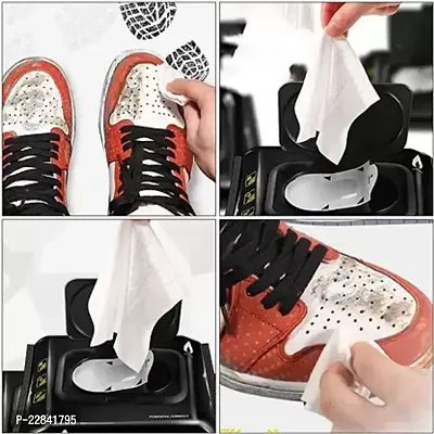 Wipes Shoe Wipes (1 Pack of 80 Pcs) Instant Sneaker Cleaner Shoe Cleaning Wipes Sneaker Wipes for Shoes Quick Remove Dirt Stain Shoe Cleaner Wipes Shoe Wipes for Sneakers Cleaning Kit wipers-thumb3