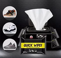 Wipes Shoe Wipes (1 Pack of 80 Pcs) Instant Sneaker Cleaner Shoe Cleaning Wipes Sneaker Wipes for Shoes Quick Remove Dirt Stain Shoe Cleaner Wipes Shoe Wipes for Sneakers Cleaning Kit wipers-thumb1