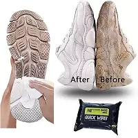 Shoe Wipes Sneaker Wipes (1 Pack of 80 Pcs) Instant Sneaker Cleaner Shoe Cleaning Wipes Sneaker Wipes for Shoes Quick Remove Dirt Stain Shoe Cleaner Wipes Shoe Wipes for Sneakers Cleaning Kit-thumb1