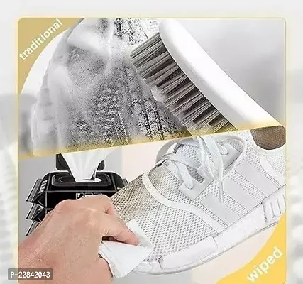 Shoe Wipes Sneaker Wipes (1 Pack of 80 Pcs) Instant Sneaker Cleaner Shoe Cleaning Wipes Sneaker Wipes for Shoes Quick Remove Dirt Stain Shoe Cleaner Wipes Shoe Wipes for Sneakers Cleaning-thumb2