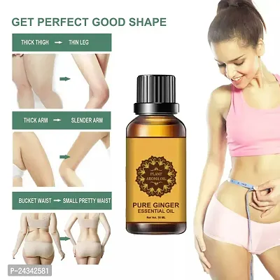 Ginger Essential Oil | Ginger Oil Fat Loss | Beauty Fat Burner Fat loss fat go slimming weight loss body fitness oil Shape Up Slimming Oil For Stomach, Hips  Thigh-thumb0