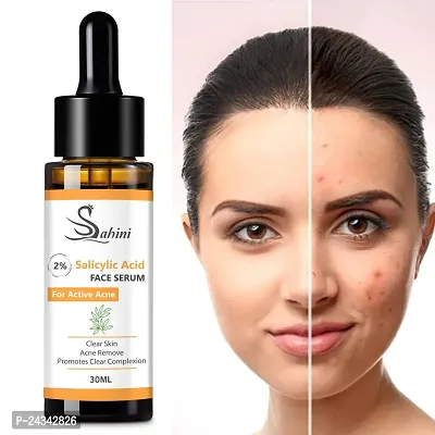 sahini 2% salicylic face serum for active acne clear skin acne remove promotes clear complexion 30ml - pack-1