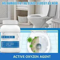 Toilet Active Oxygen Cleaner Agent, All Purpose Cleaning Powder Toilet Bowl Foam Cleaner, Powerful Pipe Dredging Agent, Effectively Cleans Stubborn Dirt from The Toilet -200gm-thumb1