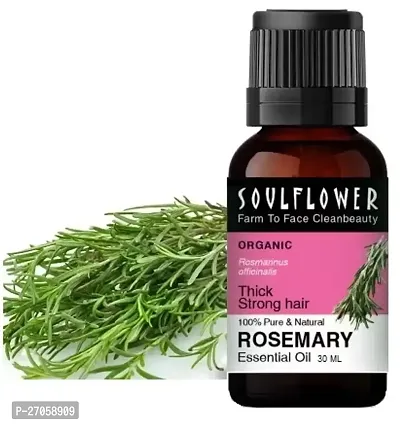 Heny Sovlflower Rosemary Essential Oil | Hair Growth, Skin, Face | Pure, Organic  Undiluted  (30 ml)-thumb0