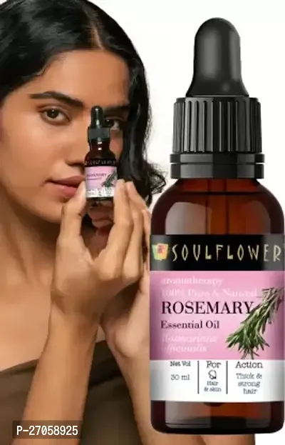 Heny Sovlflower Rosemary Essential Oil | Hair Growth, Skin, Face | Pure, Organic  Undiluted  (30 ml)