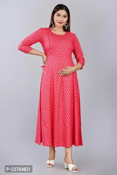 VNSAGAR Kurti for Women | Maternity Feeding Kurti for Women Pre and Post Pregnancy Women-thumb3