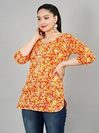 VNSAGAR Camric Cotton Top Procian Print,3/4 Sleeve,Round Neck top for Womens and Girls-thumb4