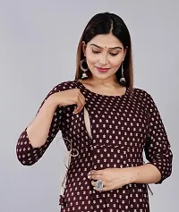 VNSAGAR Kurti for Women | Maternity Feeding Kurti for Women Pre and Post Pregnancy Women-thumb3