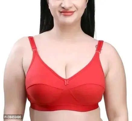 Cotton Seamed Broad Strap Bra/ C Cup Bra / D Cup Bra/T- Shirt Bra-thumb0