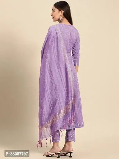 Stylish Purple Rayon Embroidered Kurta Bottom and Dupatta Set For Women-thumb2