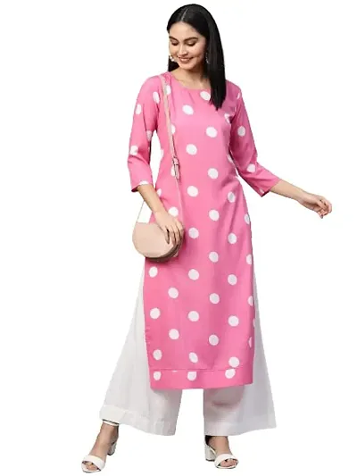 Classic Crepe Dotted Kurtis for Women