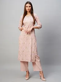 Stylish Cotton Blend Kurta Bottom Set For Women-thumb2