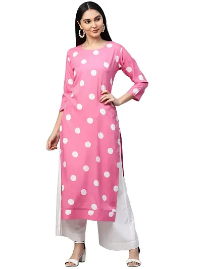 Classic Crepe Dotted Kurtis for Women