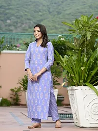 Stylish Purple Rayon Floral Kurta Bottom Set For Women-thumb1