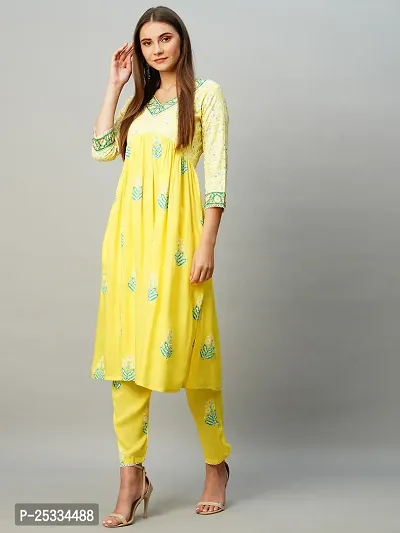 Stylish Cotton Blend Kurta, Bottom and Dupatta Set For Women-thumb3