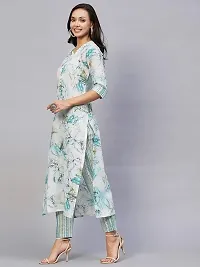 Fancy Cotton Blend Kurta And Bottom Set For Women-thumb2