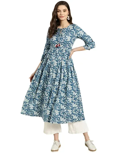 Stylish Cotton Straight Printed Kurtas