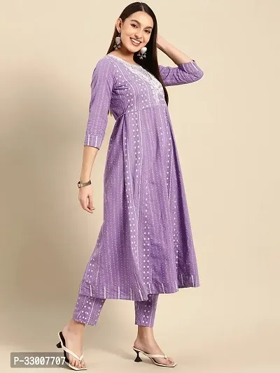 Stylish Purple Rayon Embroidered Kurta Bottom and Dupatta Set For Women-thumb3