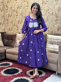 Stylish Purple Rayon Embroidered Kurta Bottom Set For Women-thumb2