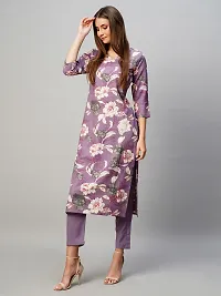 Stylish Cotton Blend Kurta Bottom Set For Women-thumb1