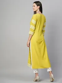 Stylish Womens Cotton Blend Embroidered Straight Kurta-thumb1