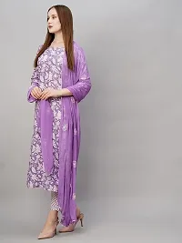 ANNI DESIGNER Women's Cotton Blend Straight Printed Kurta with Pant  Dupatta-thumb1