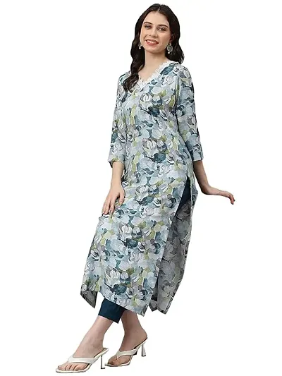 Fancy Blend Kurta And Bottom Set For Women