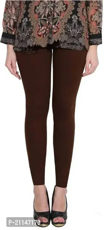 Fabulous Black Cotton Spandex Solid Leggings For Women Pack Of 1-thumb0