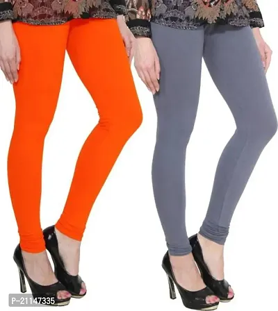 Buy Fabulous Multicoloured Cotton Spandex Solid Leggings For Women