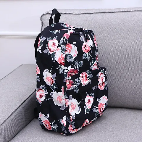 Stylish Printed PU Backpack