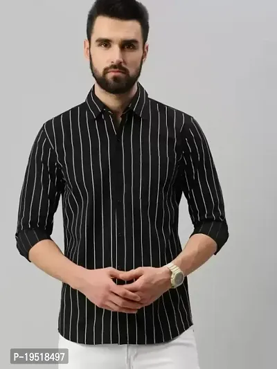 Stylish Fancy Cotton Blend Long Sleeves Casual Shirts For Men-thumb0