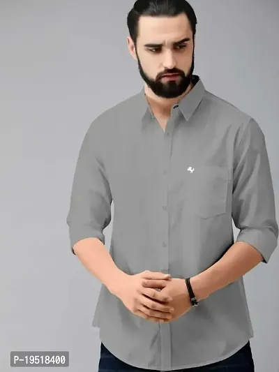 Stylish Fancy Cotton Blend Long Sleeves Casual Shirts For Men