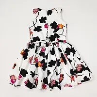Girls Kids Floral Printed  Frocks Dress.-thumb1