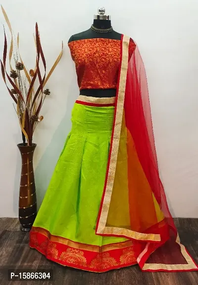 Fancy Net Lehenga Choli For Women-thumb0