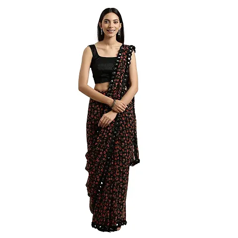 Women's Fashionable Georgette Traditional Wear Saree