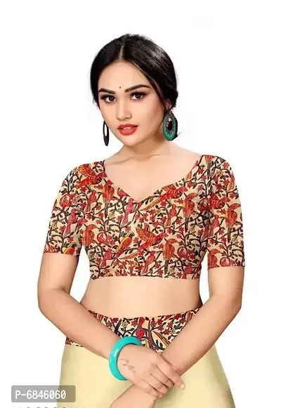 Women Cotton Blend Saree with Blouse piece-thumb3