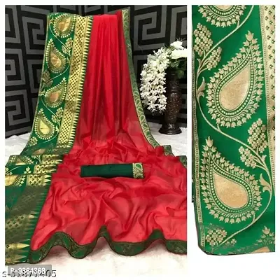 Beautiful Linen Blend Saree With Blouse Piece