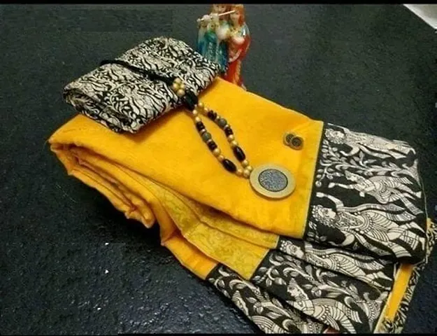 Dailywear Art Silk Printed Sarees with Blouse piece